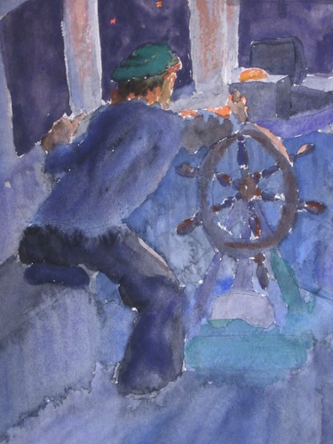 'MV Twilight by Night'
Oregon USA, Aquarell 1978,
38 x 28 'MV Twilight by Night'
Oregon USA, Aquarell 1978,
38 x 28